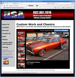 USA Collision website thumbnail